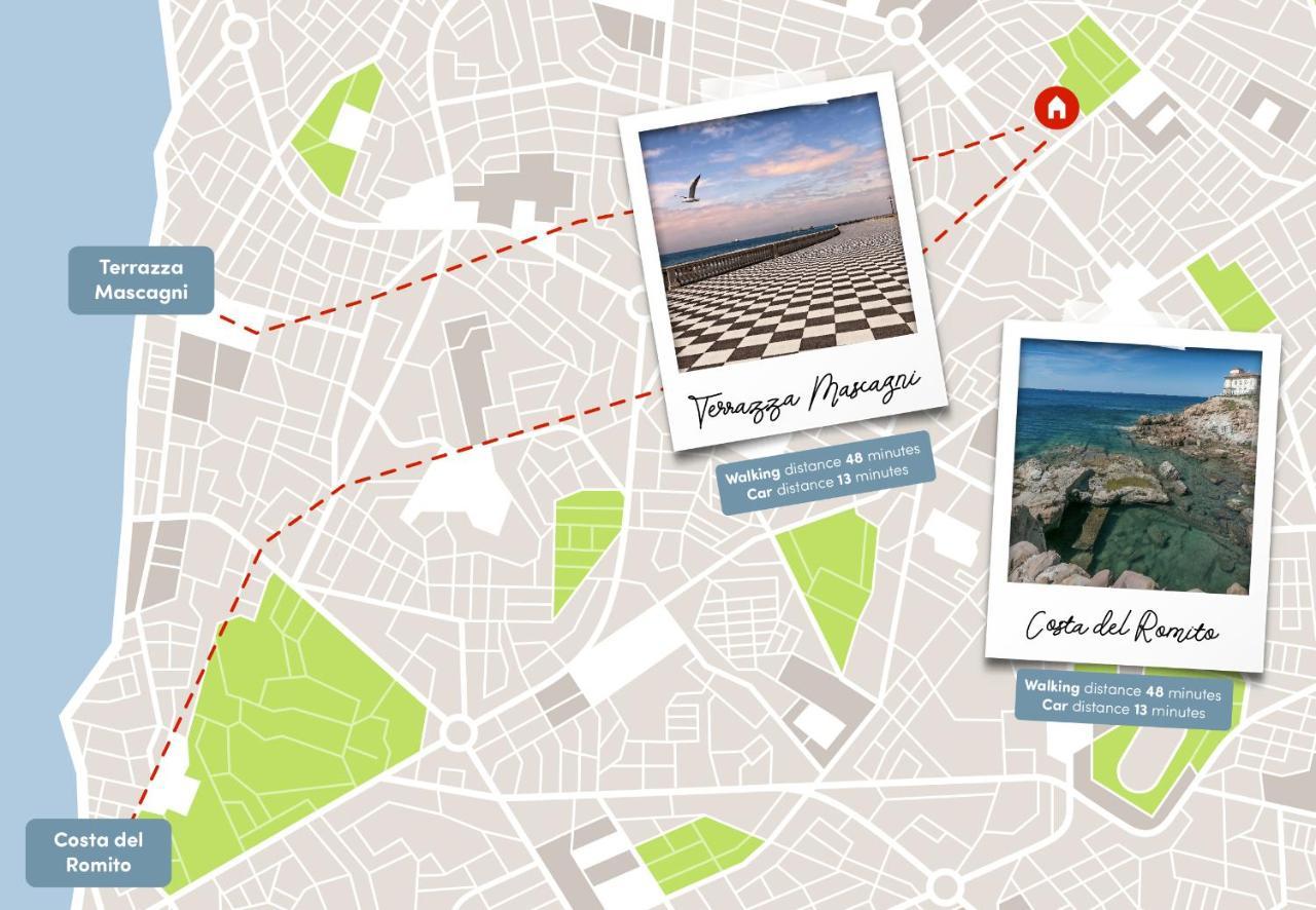 Free Parking Appartamento 5 Stelle Elegante Con Suite Livorno Exterior foto